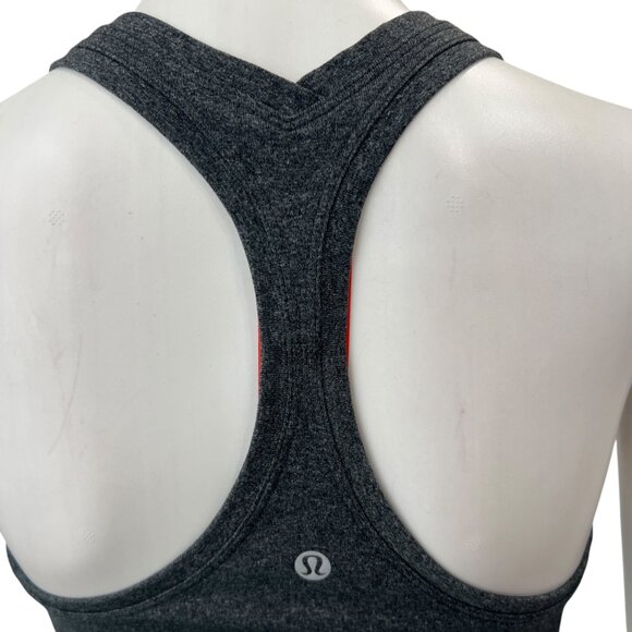 $48 Lululemon Heathered Gray Cool Racerback II Tank Top size 8 - Picture 5 of 6